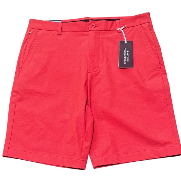 Vineyard Vines Other - NWT Vineyard Vines Performance On The Go shorts men’s waist size 32 Sailors Red